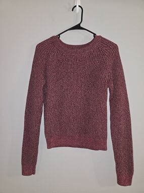 H&M Marled Muave Crewneck Sweater